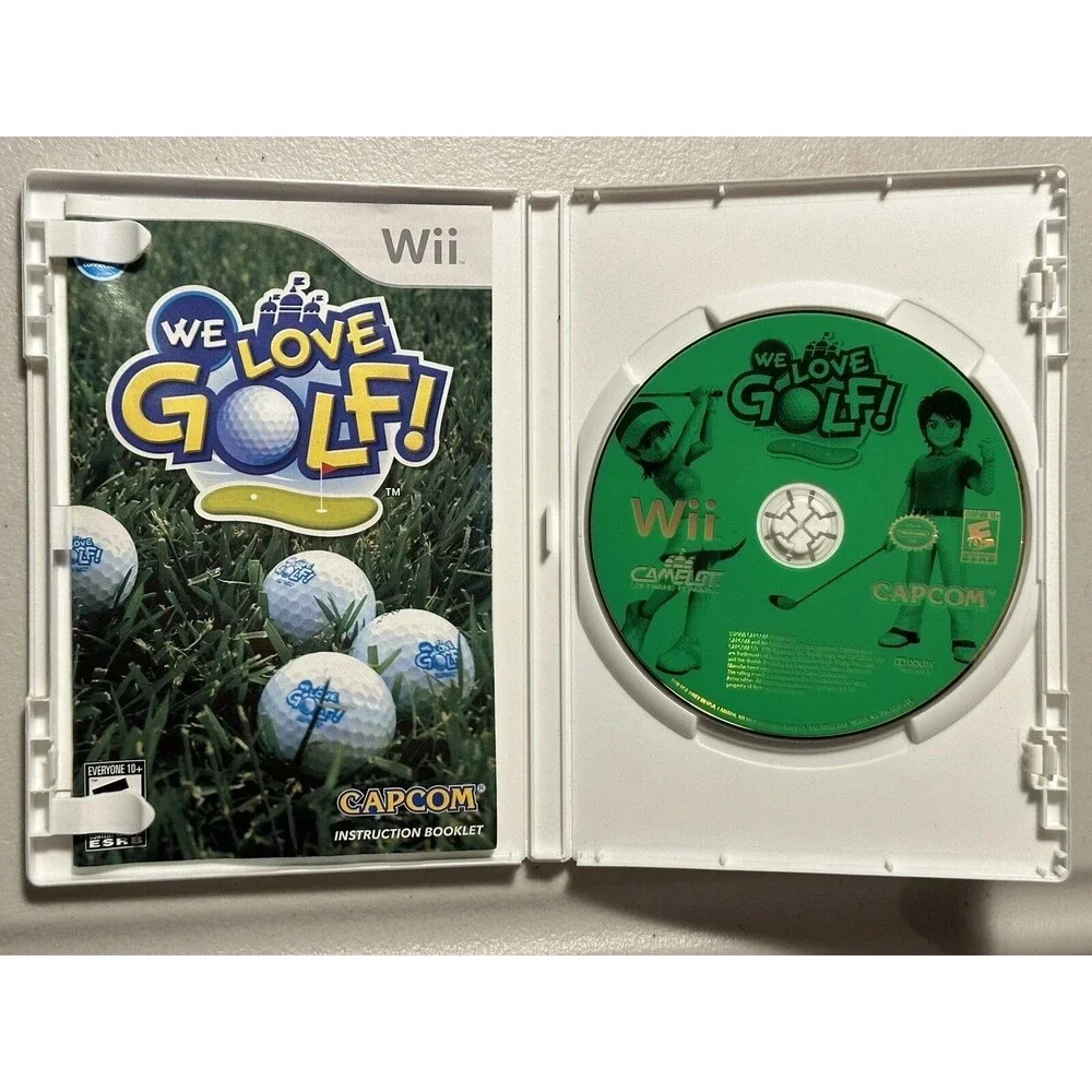 NINTENDO Wii WE LOVE GOLF! GAME DISK COMPLETE WITH CASE & MANUAL - TESTED